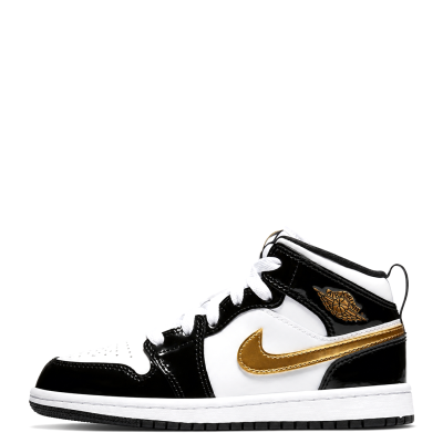 AIR JORDAN RETRO 1 MID - METALLIC GOLD-WHITE — BQ6932-007
